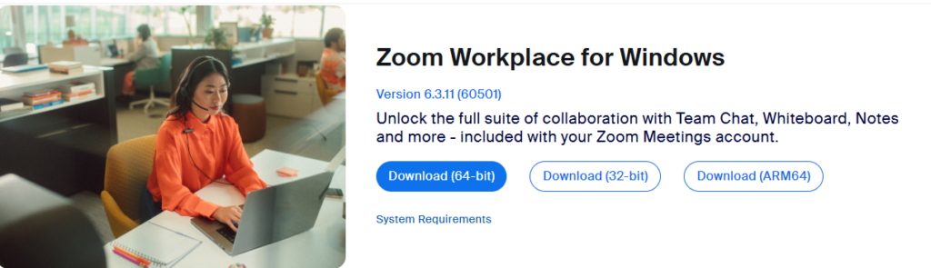Instalacija Zoom aplikacije za Windows